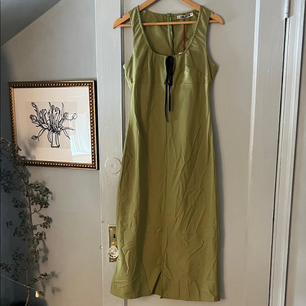 Ciao Lucia Nico Green Midi Dress Small